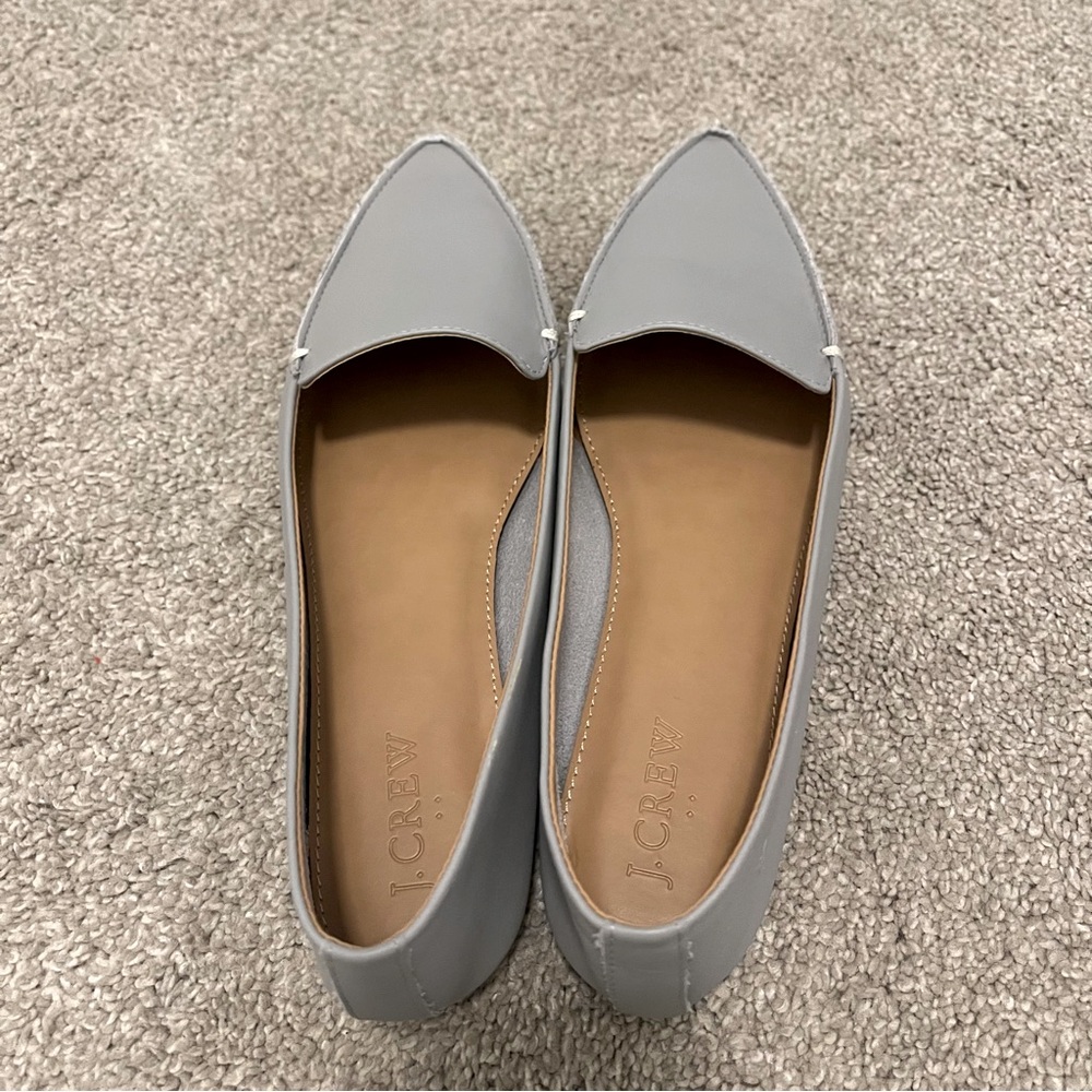 JCrew leather flat loafers